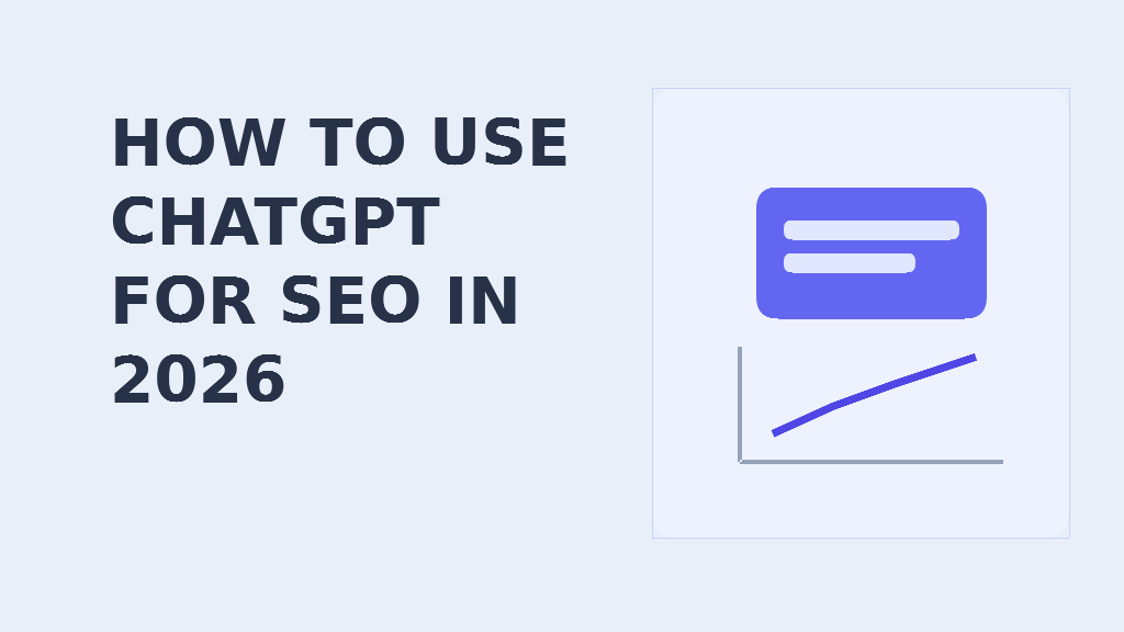 How to Use ChatGPT for SEO in 2026: A Practical Workflow for WordPress Blogs How to Use ChatGPT for SEO in 2026: A Practical Workflow for WordPress Blogs